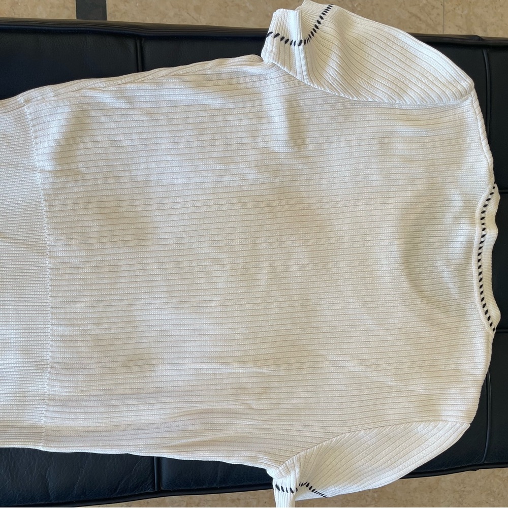 Chanel White Knit Top - Picture 6 of 9